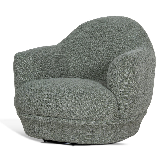 Esmora Swivel Armchair - Coral Light Green