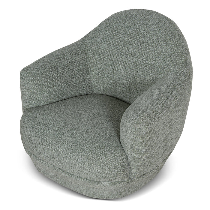 Esmora Swivel Armchair - Coral Light Green