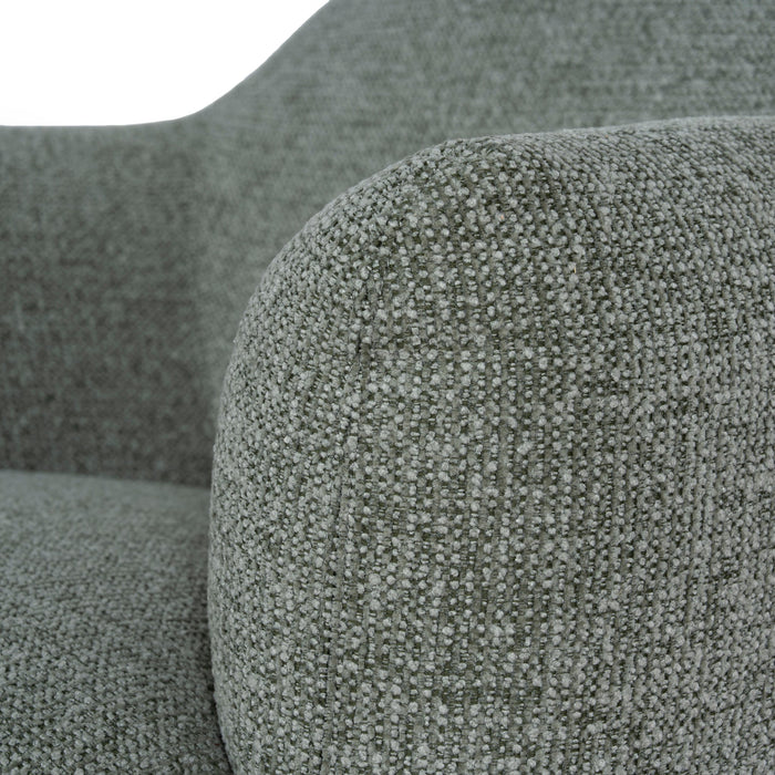 Esmora Swivel Armchair - Coral Light Green