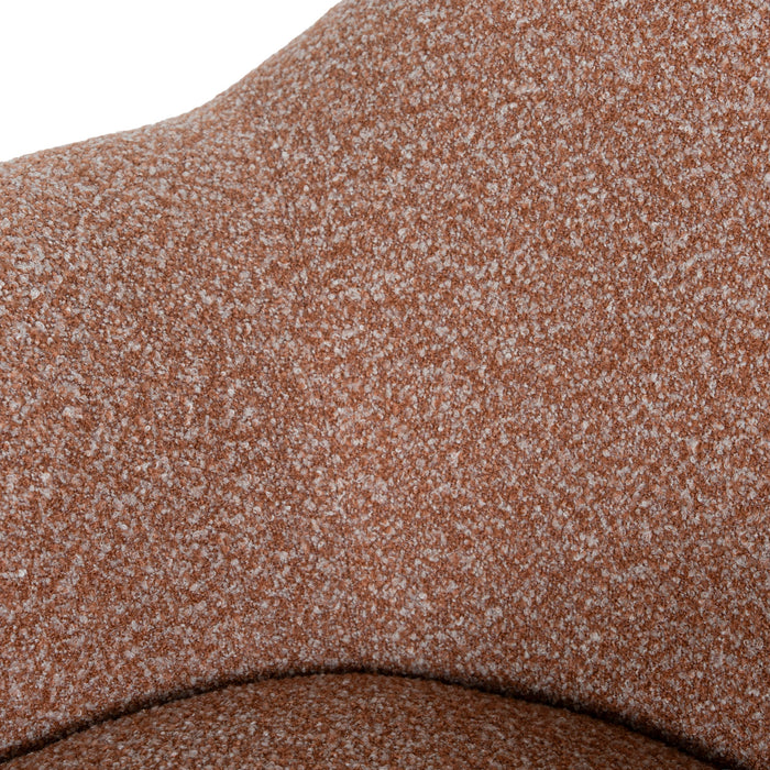 Esmora Swivel Armchair - Terracotta Brown