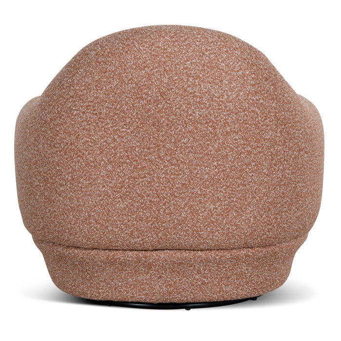 Esmora Swivel Armchair - Terracotta Brown