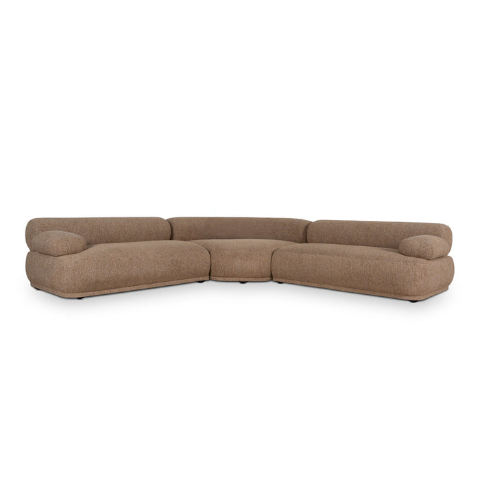 Solara Modular Corner Sofa - Almond Brown