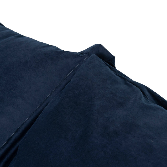 Daniyal 3 Seater Chaise Sofa - Navy Blue