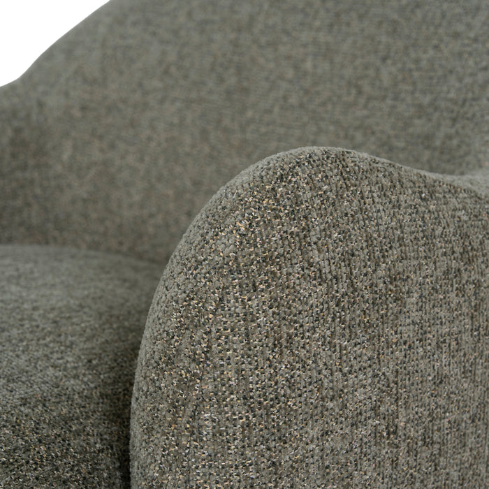 Alvis Fabric Armchair - Sea Green