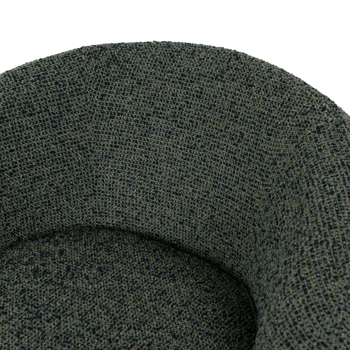 Odin Fabric Swivel Armchair - Dusky Green
