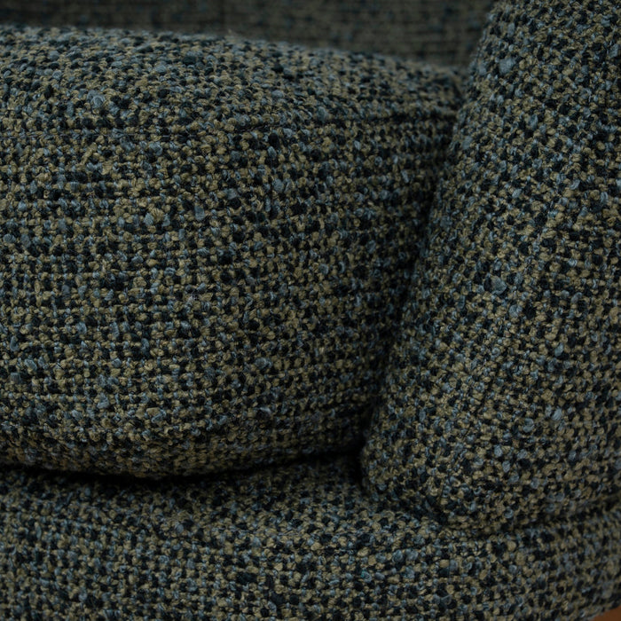 Odin Fabric Swivel Armchair - Dusky Green