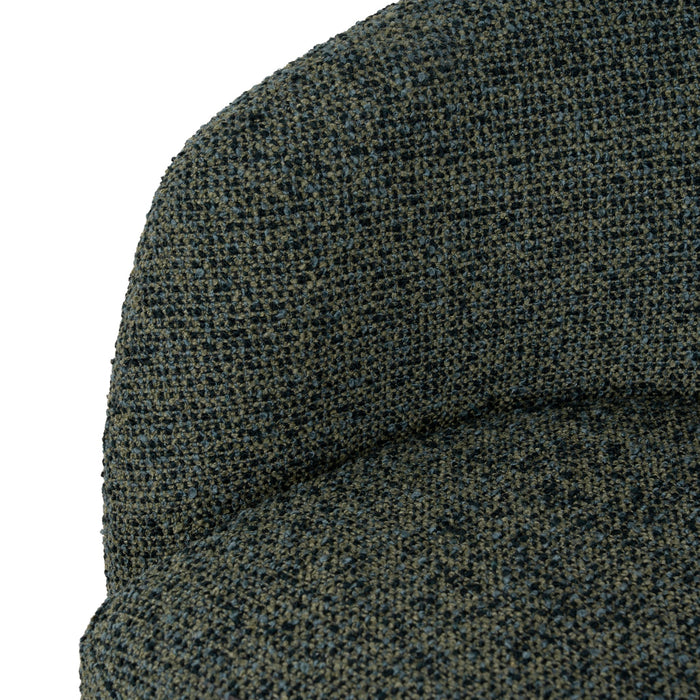 Odin Fabric Swivel Armchair - Dusky Green