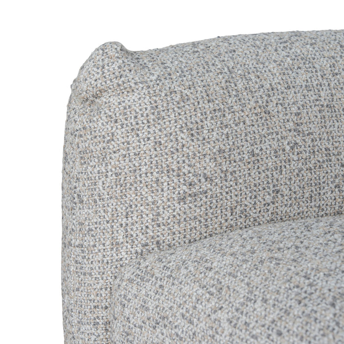 Prisha 3 Seater Sofa - Noah Silver Lining