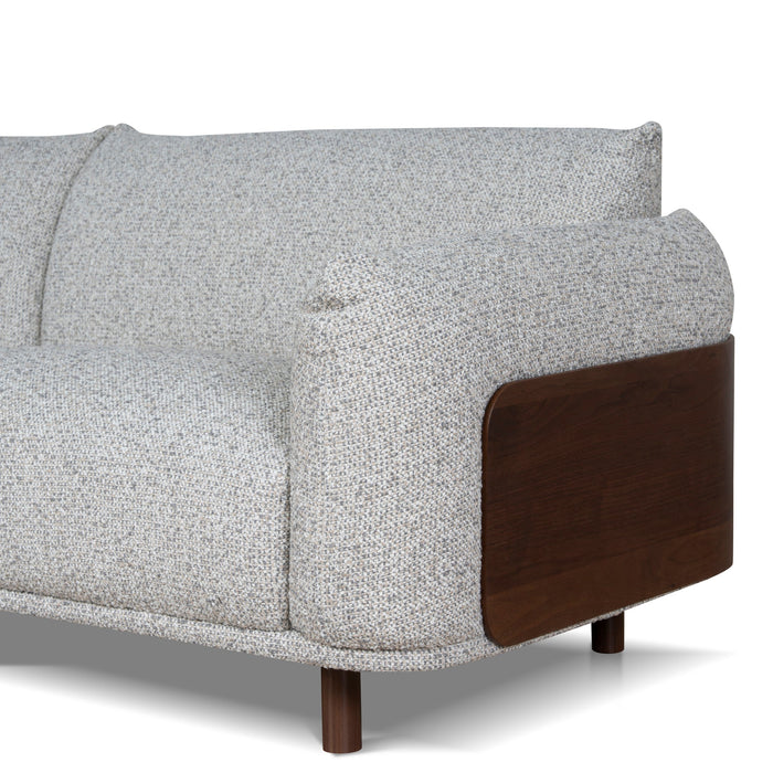 Prisha 3 Seater Sofa - Noah Silver Lining