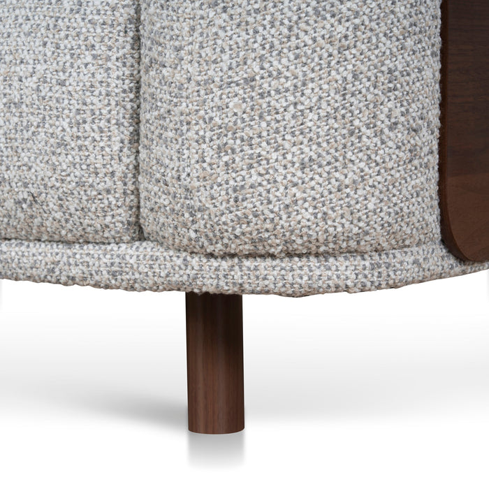 Prisha 3 Seater Sofa - Noah Silver Lining