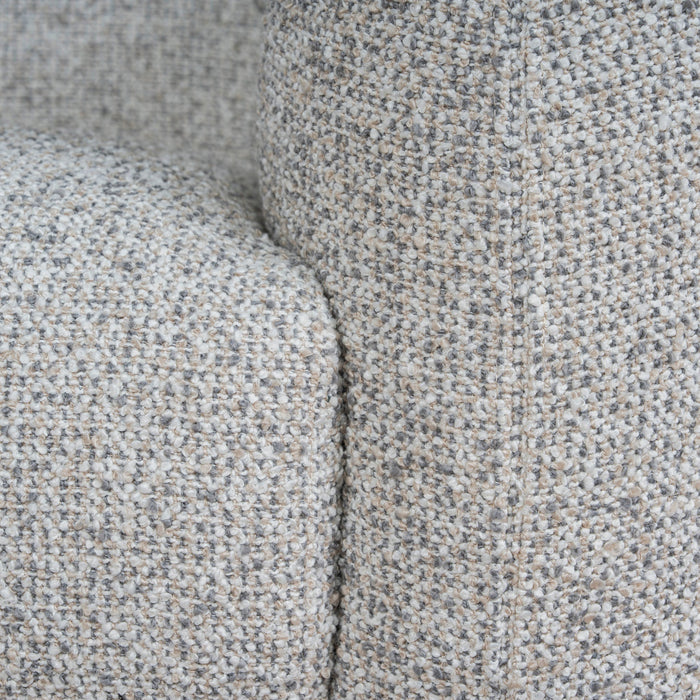 Prisha 3 Seater Sofa - Noah Silver Lining