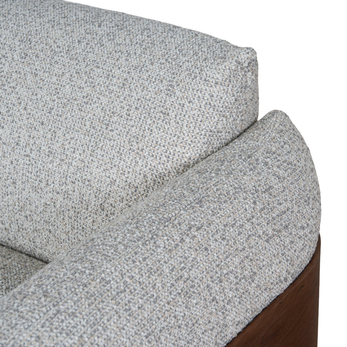 Prisha 3 Seater Sofa - Noah Silver Lining
