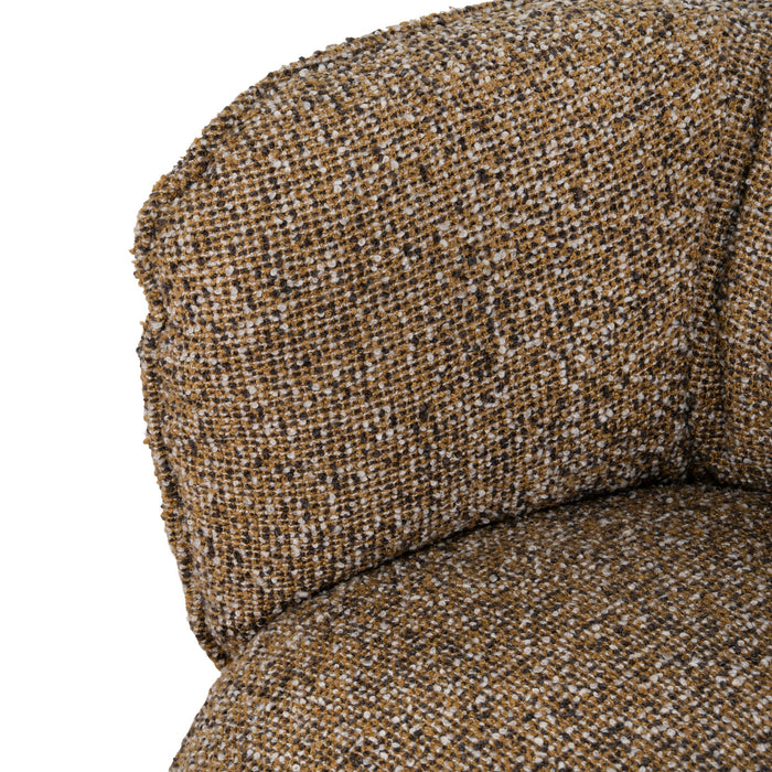 Amara Swivel Armchair - Golden Mustard
