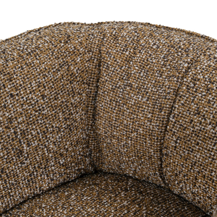Amara Swivel Armchair - Golden Mustard