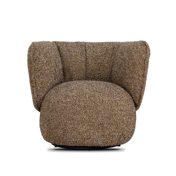 Amara Swivel Armchair - Golden Mustard