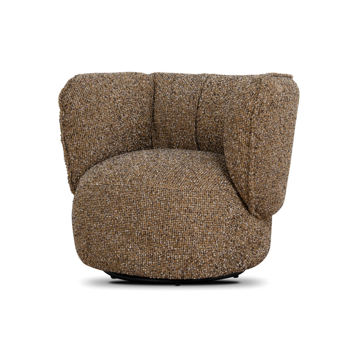 Amara Swivel Armchair - Golden Mustard