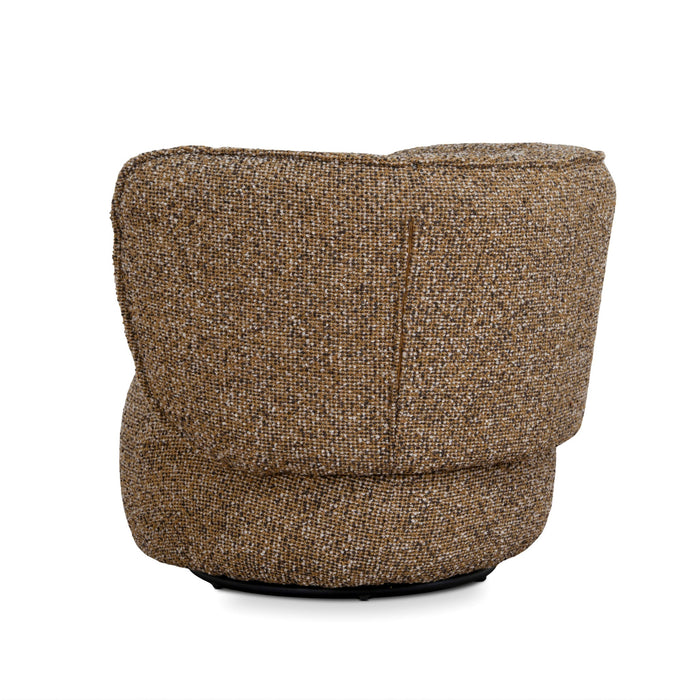 Amara Swivel Armchair - Golden Mustard