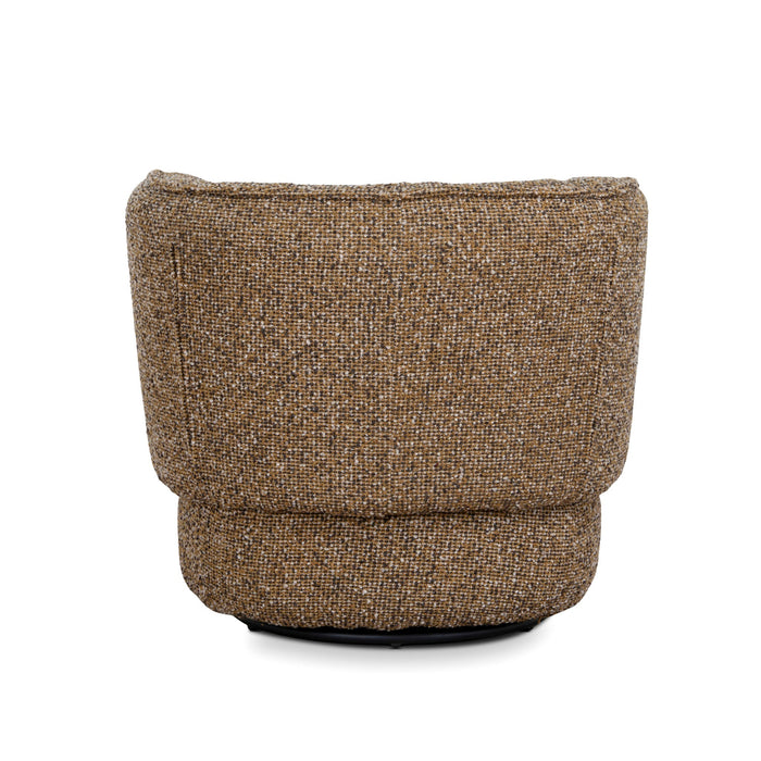 Amara Swivel Armchair - Golden Mustard