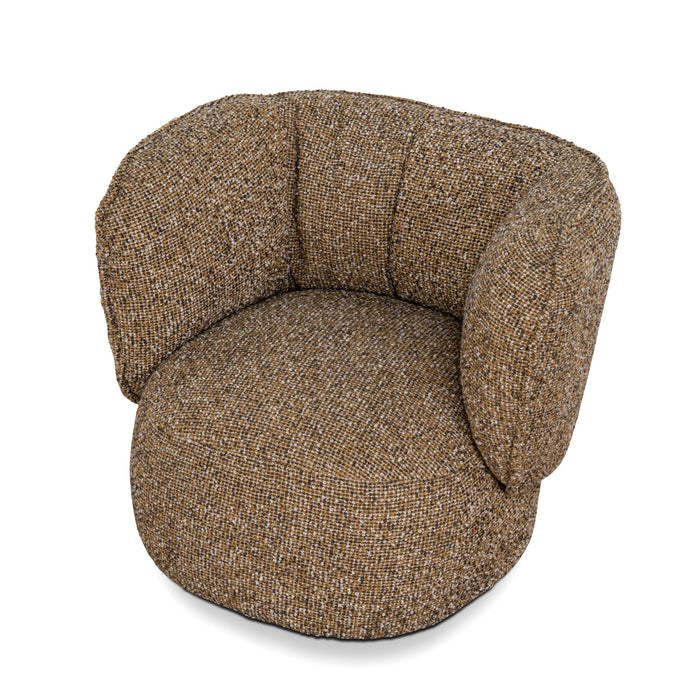Amara Swivel Armchair - Golden Mustard