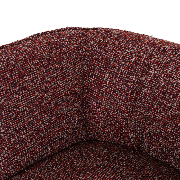 Amara Swivel Armchair - Autumn Red