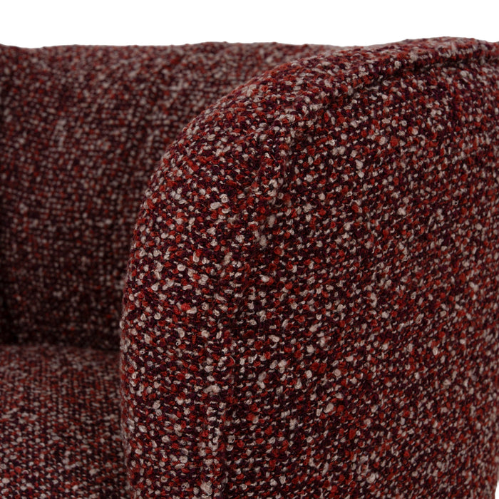 Amara Swivel Armchair - Autumn Red