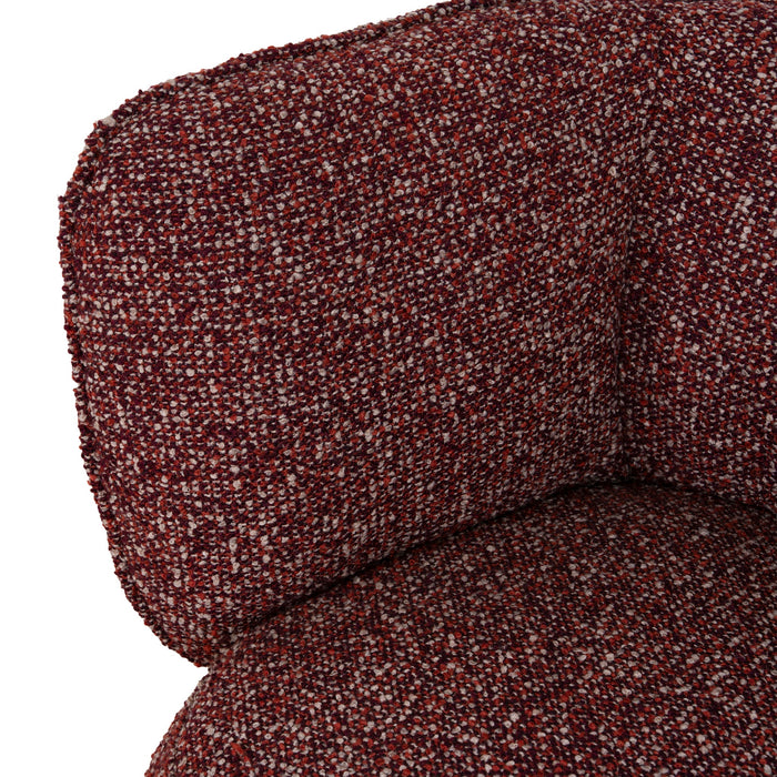 Amara Swivel Armchair - Autumn Red