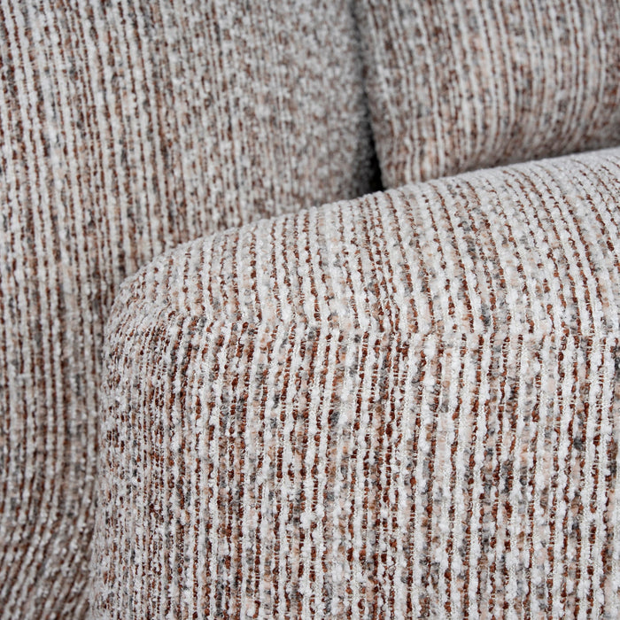 4 Seater Right Chaise Sofa - Plush Spec Brown