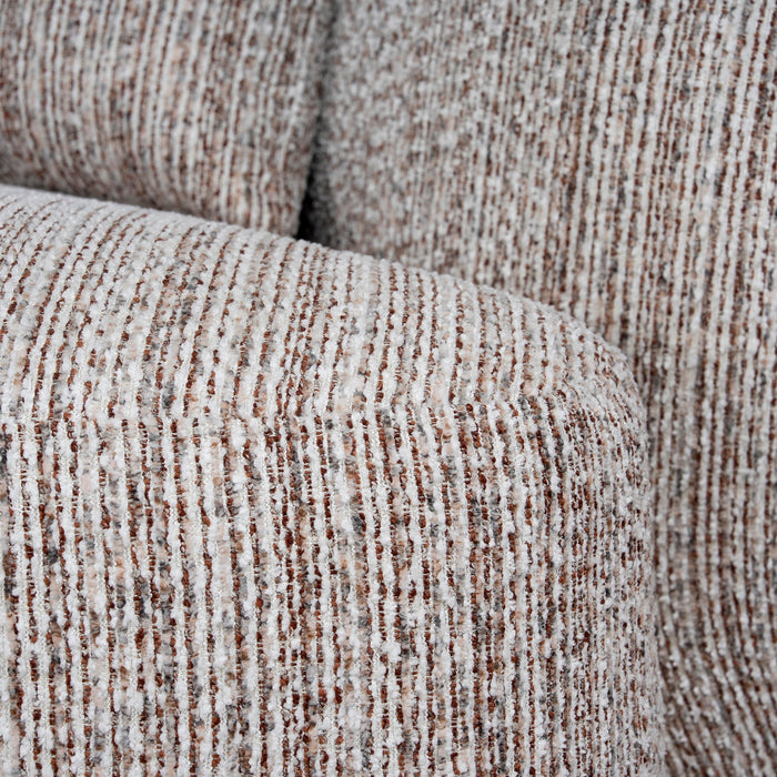 Ravello 4 Seater Left Chaise Sofa - Plush Spec Brown
