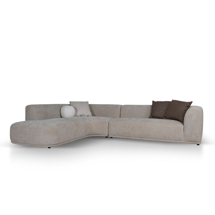 Cavallo 4 Seater Left Chaise Sofa - Lila Beige