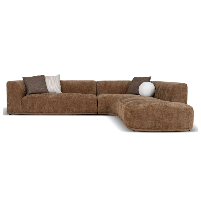 Cavallo 4 Seater Right Chaise Sofa - Lila Nutmeg