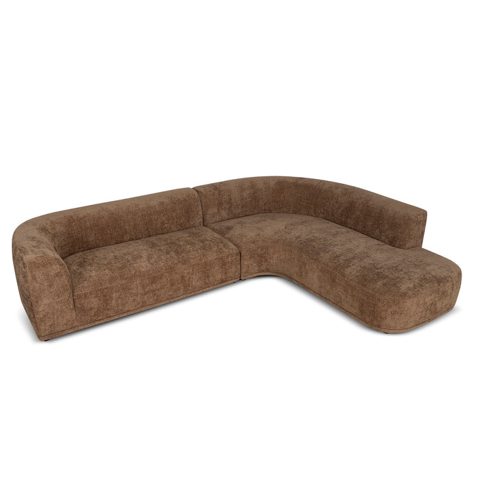 Cavallo 4 Seater Right Chaise Sofa - Lila Nutmeg