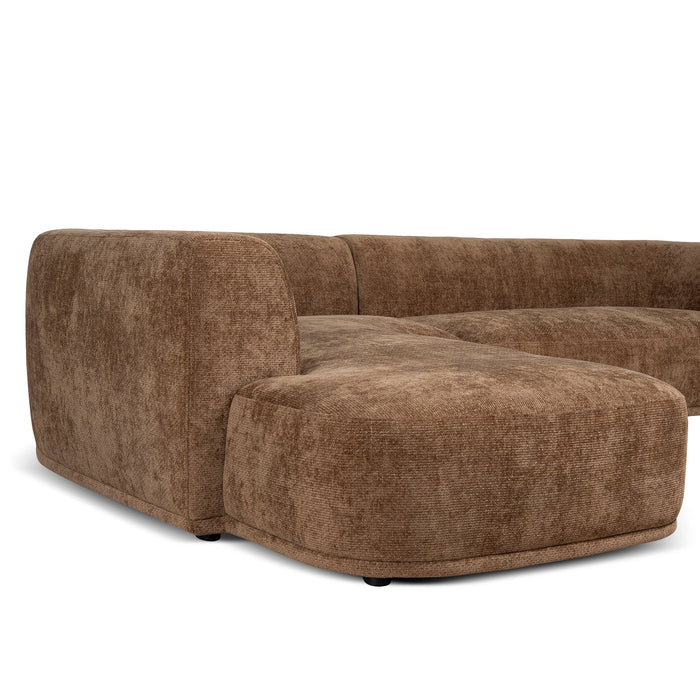 Cavallo 4 Seater Left Chaise Sofa - Lila Nutmeg