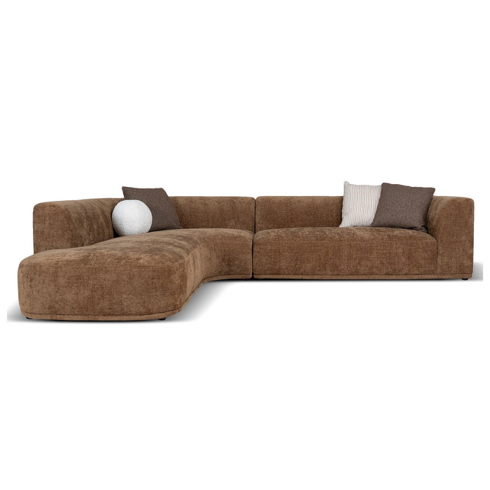 Cavallo 4 Seater Left Chaise Sofa - Lila Nutmeg