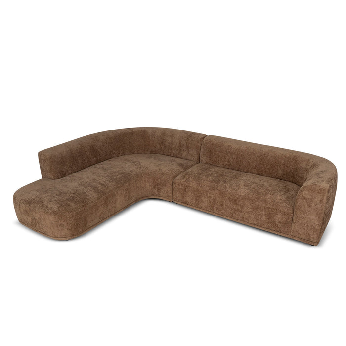 Cavallo 4 Seater Left Chaise Sofa - Lila Nutmeg