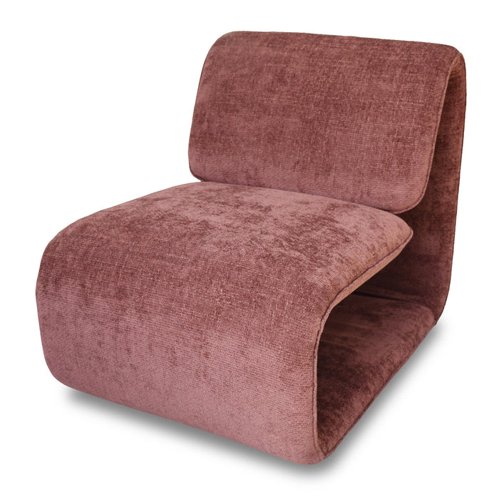Calista Lounge Chair - Lila Burgundy