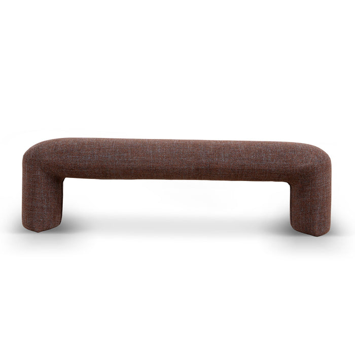 Everet 1.5m Long Ottoman Bench - Moss Brown