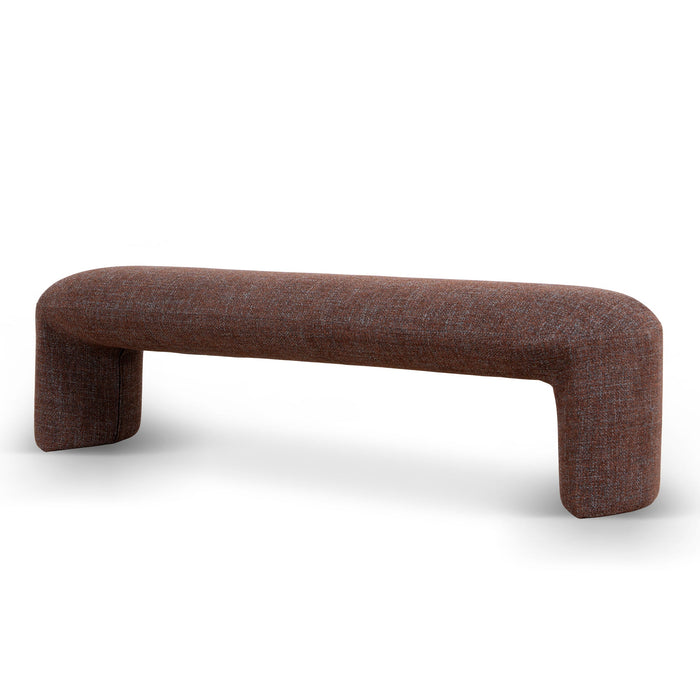 Everet 1.5m Long Ottoman Bench - Moss Brown