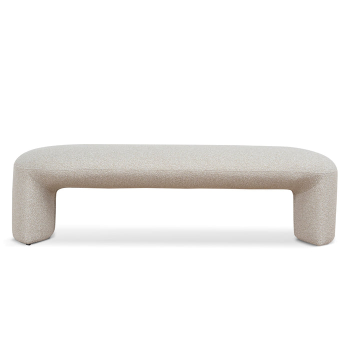 Everet 1.5m Long Ottoman Bench - Oatmeal Beige