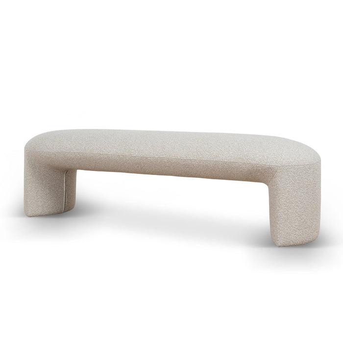 Everet 1.5m Long Ottoman Bench - Oatmeal Beige