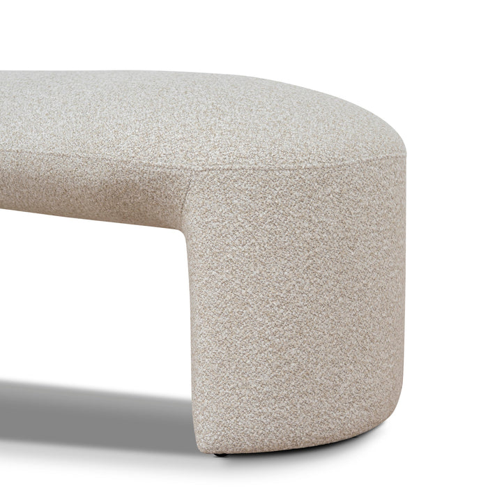 Everet 1.5m Long Ottoman Bench - Oatmeal Beige