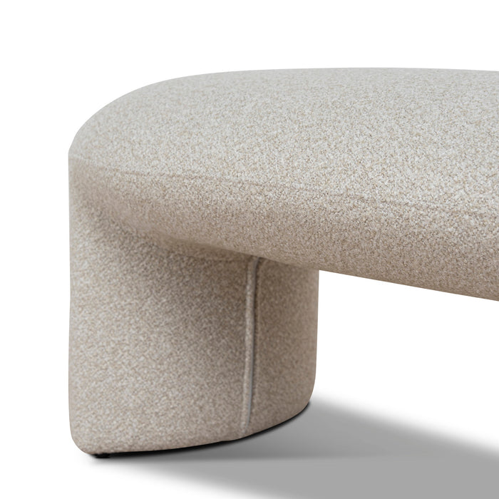 Everet 1.5m Long Ottoman Bench - Oatmeal Beige