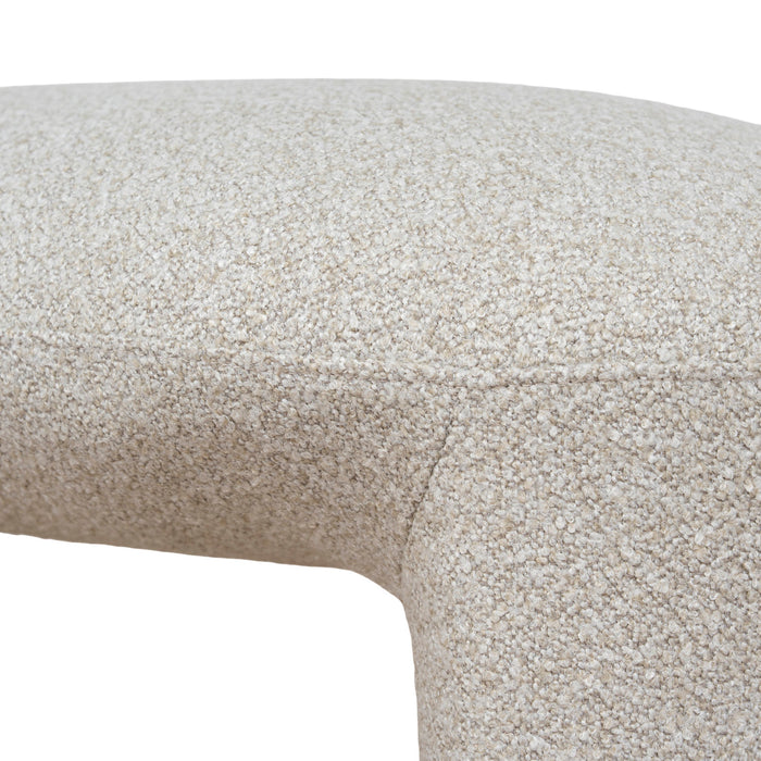 Everet 1.5m Long Ottoman Bench - Oatmeal Beige