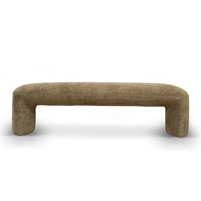 Everet 1.5m Long Ottoman Bench - Lila Olive