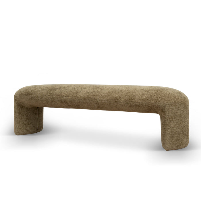 Everet 1.5m Long Ottoman Bench - Lila Olive