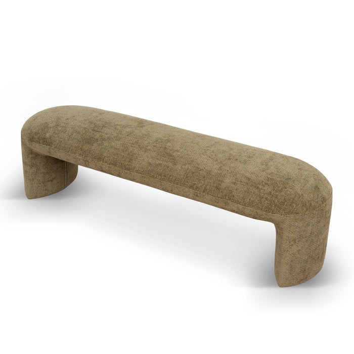 Everet 1.5m Long Ottoman Bench - Lila Olive