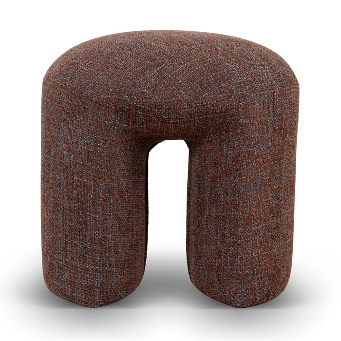 Everet Round Ottoman - Moss Brown