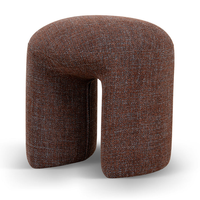 Everet Round Ottoman - Moss Brown