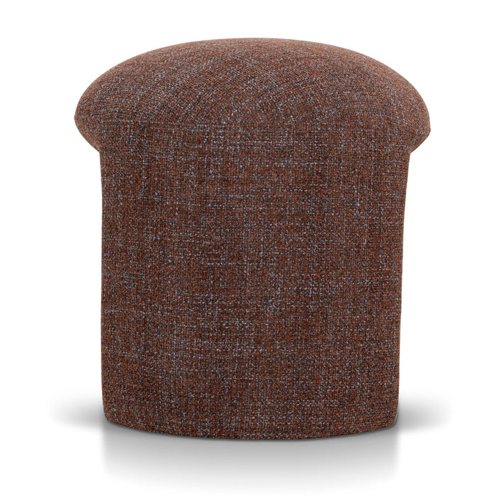 Everet Round Ottoman - Moss Brown