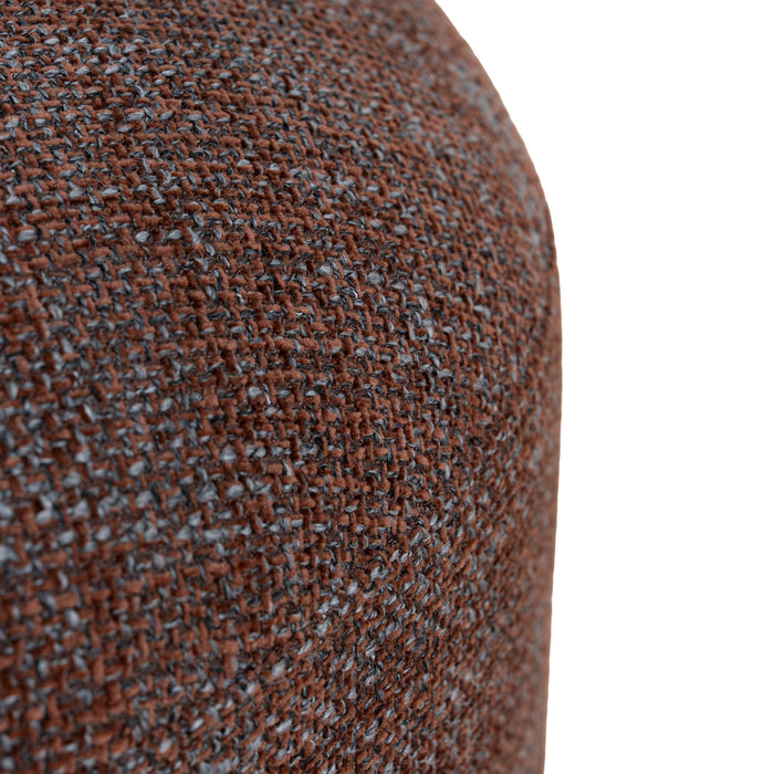 Everet Round Ottoman - Moss Brown