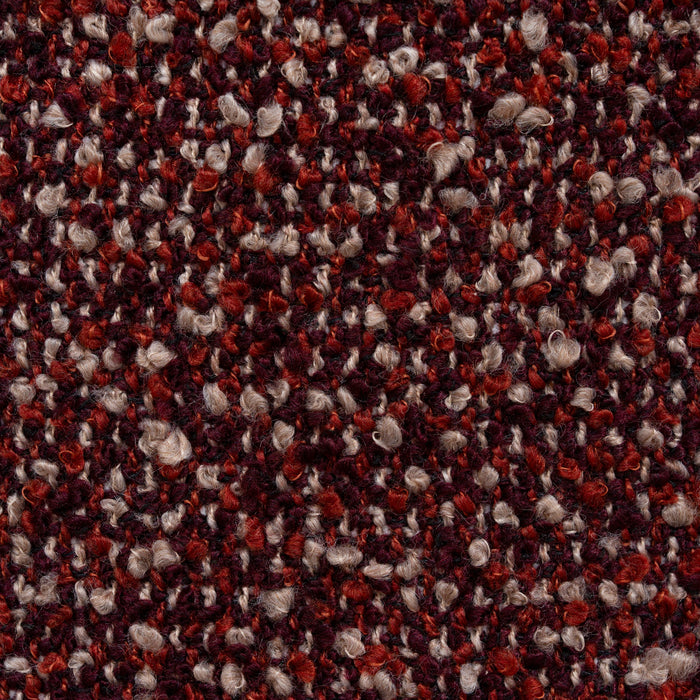 Everet Round Ottoman - Autumn Red